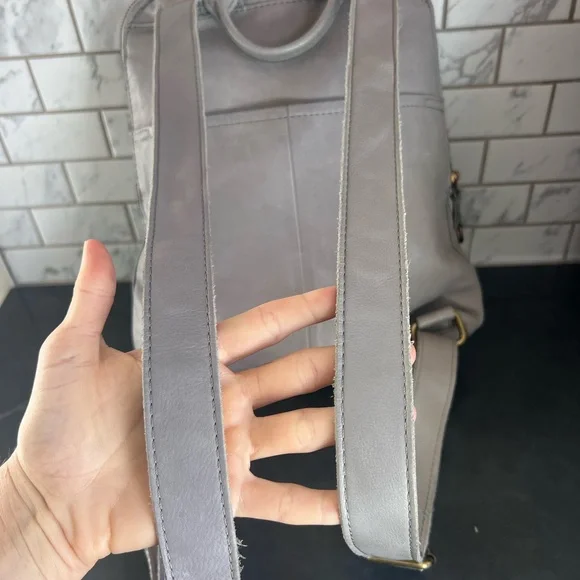 American Leather Co. Women's Gray Backpack - Picture 6 of 12